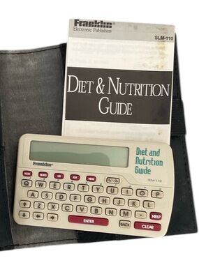 FRANKLIN Electronic Publisher w/Case & Diet Nutrition Guide